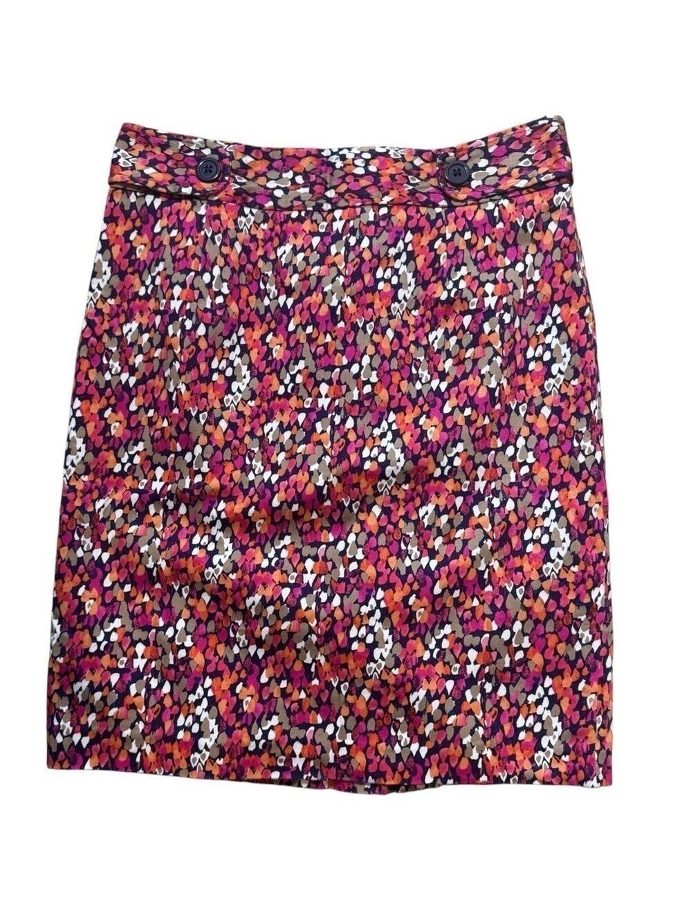 Laundry By Shelli Segal lined colorful Skirt size 4